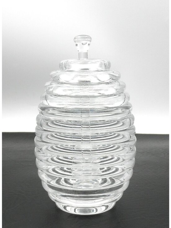 US Acrylic Other - Clear Acrylic Beehive Honey Pot With Dipper Vintage from the 1980's CLEAN
